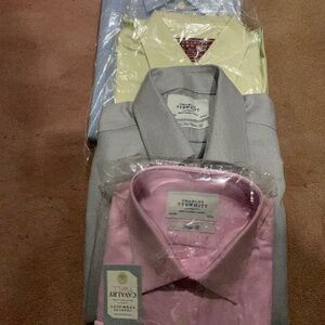 lot of 4 CHARLES TYRWHITT dress shirts